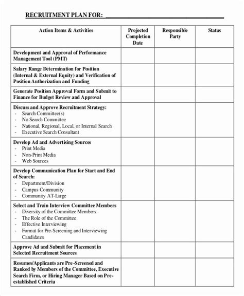 30 Volunteer Recruitment Plan Template | Hamiltonplastering