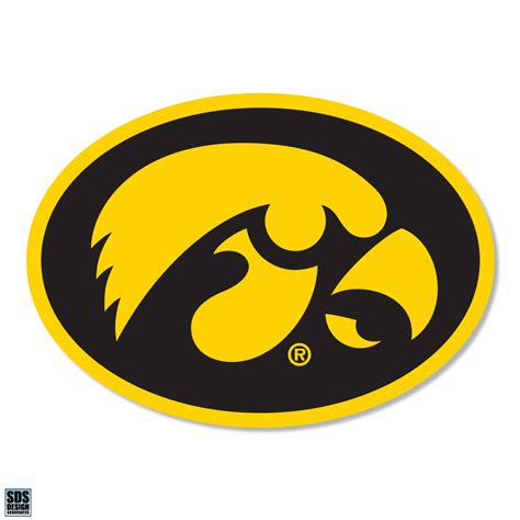 Iowa Hawkeyes 3" Vinyl Decal 6-Pack