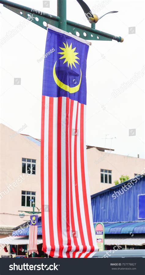 Malaysia Flag Jalur Gemilang Waving Street Stock Photo 757778827 | Shutterstock