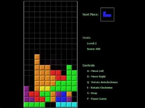 Java - Tetris Game (Source Code) - YouTube