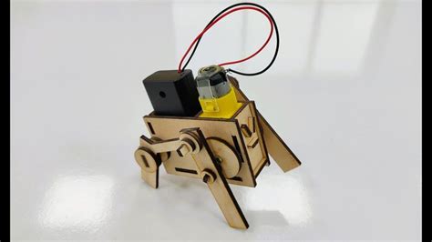 Laser-Cut Walking Robot | Electronics mini projects, Robot, Laser cutting