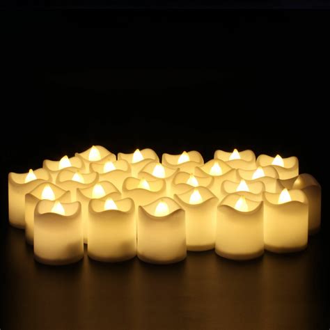 48-Pieces Flameless LED Tea Light Tealight Candle Wedding Decoration – Factory Buys