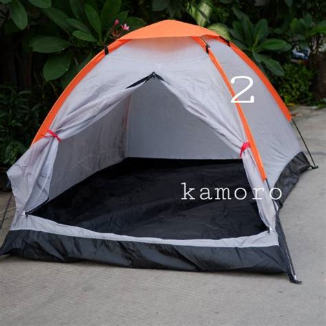 Tenda dome camping gunung kap 2 orang waterproof | Shopee Indonesia