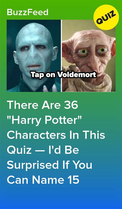 There Are 36 "Harry Potter" Characters In This Quiz — I'd Be Surprised ...