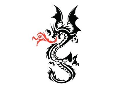 Fire Breathing Dragon Tattoos - ClipArt Best