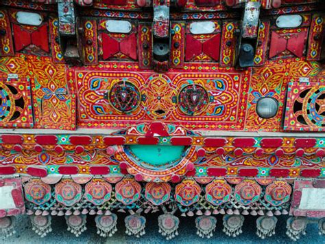 Truck art in Pakistan - Stock Photo