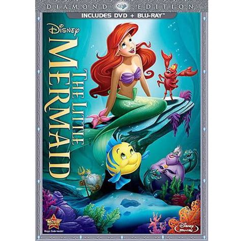 The Little Mermaid (Diamond Edition) (DVD + Blu-ray) - Walmart.com ...