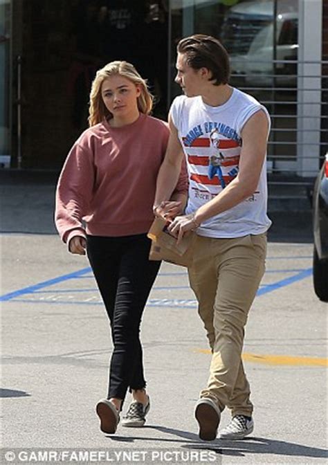 Chloe Grace Moretz and boyfriend Brooklyn Beckham look content | Daily Mail Online