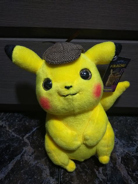 Detective Pikachu plushie, Hobbies & Toys, Toys & Games on Carousell