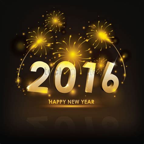 Happy new year 2016 Vector Image - 1530521 | StockUnlimited