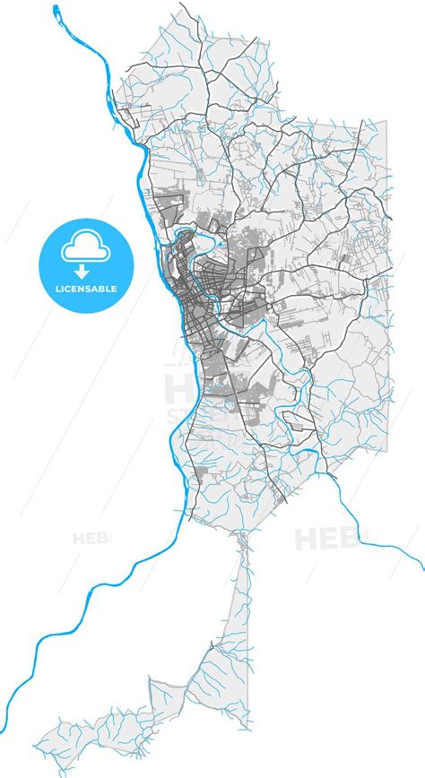 Teresina, Brazil, high quality vector map ... #printable #download #sketch #design #drawing # ...