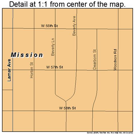 Mission Kansas Street Map 2047225