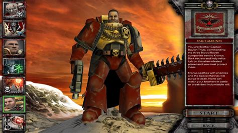 Warhammer 40k Dawn of War Dark Crusade Space Marines Part 11 - YouTube