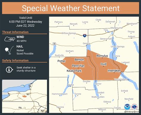 NWS Binghamton on Twitter: "A special weather statement has been issued ...