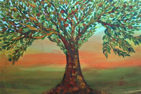 OLIVE TREE 24x36 Original Oil Painting on Stretched Canvas by