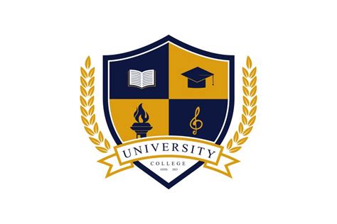 University college school badge logo design (2565729)