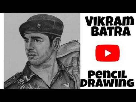 Vikram Batra drawing || Sidharth Malhotra realistic drawing ...