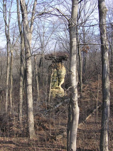 Jug Rock In Shoals, Indiana, Is A Strange And Intriguing Geologic Wonder