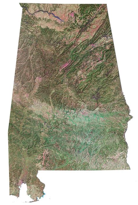 Map of Alabama - Cities and Roads - GIS Geography