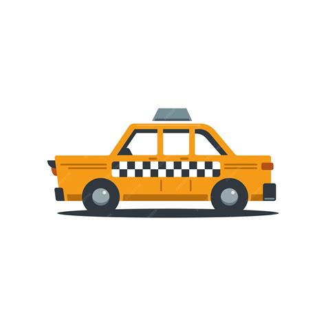 Premium Vector | Vector illustration of vintage yellow new york taxi ...