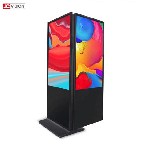 50000 Hours Indoor Digital Signage Displays , Double Sided Digital Signage Kiosk 32" 43"