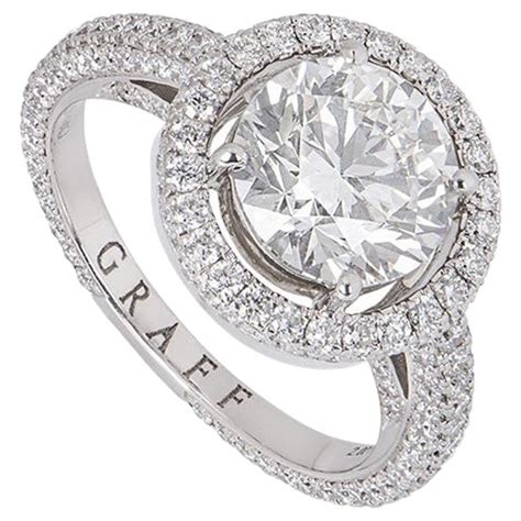 Graff Diamond Halo Engagement Ring 2.00 Carat F/VS1 GIA Certified at 1stDibs