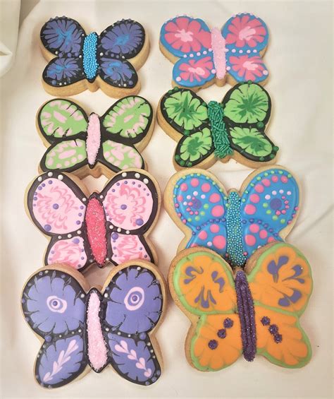 Butterfly Cookies Butterfly Theme Birthday Cookies Mothers Day Cookies ...