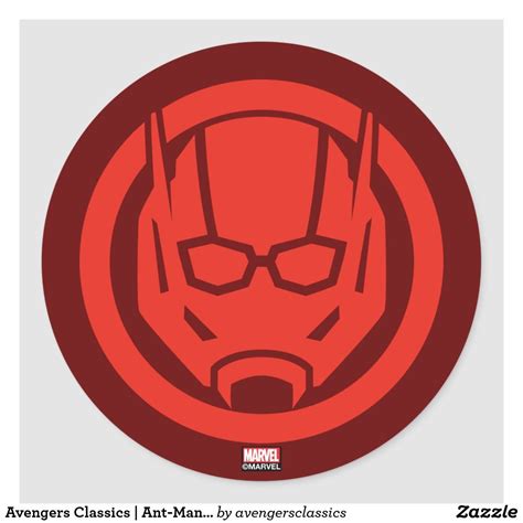 Avengers Classics | Ant-Man Icon Classic Round Sticker | Zazzle | Ant ...