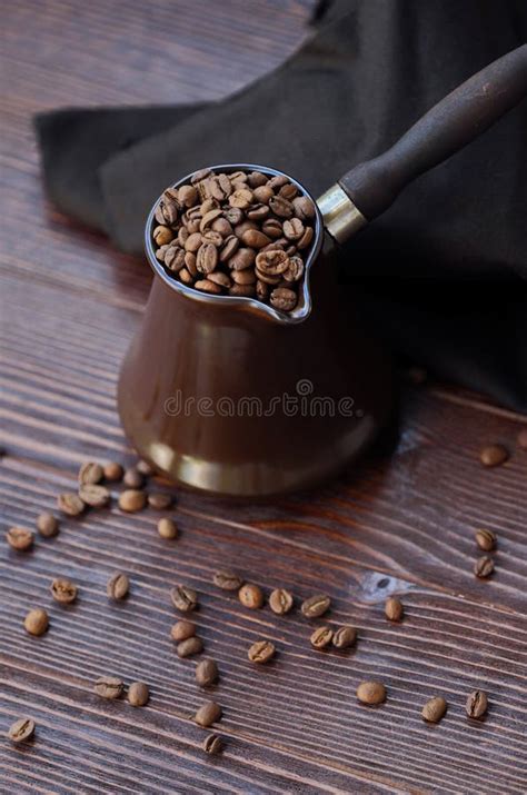 Beautiful Brown Turk with Coffee Beans View Stock Photo - Image of beverage, food: 99307114