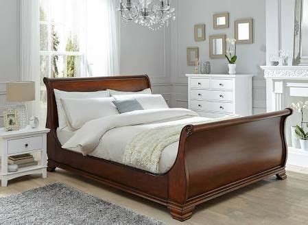 walnut sleigh bed - Google Search | Wooden bed design, Wooden bed ...