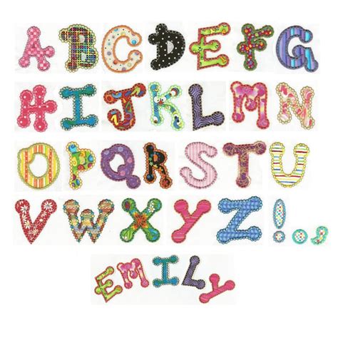 Dotty Applique Alphabet | Embroidery fonts, Embroidery design download, Alphabet letters design