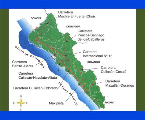 SINALOA: MAPA GEOGRÁFICO