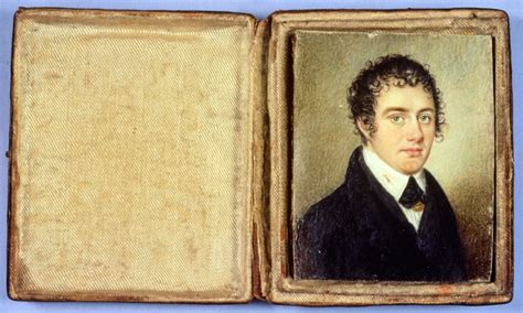 Watercolour Portrait miniature of Lord Byron on ivory - Nottingham Museums