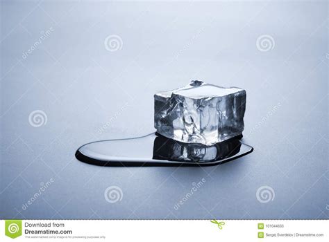 Melted ice cube stock image. Image of cool, cold, macro - 101044633