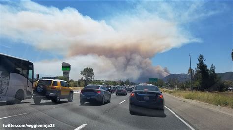 Crews battle 70-acre brush fire in Temecula along 15 Freeway - ABC7 Los Angeles