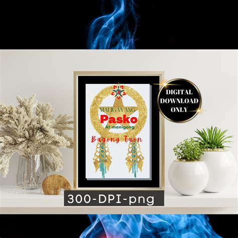 Maligayang Pasko Tagalog Greeting Card or Wall Art Printable/ - Etsy