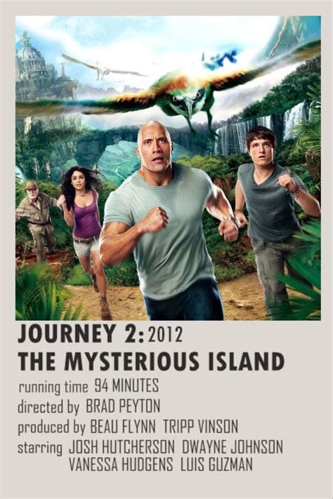 journey 2: the mysterious island movie polaroid poster in 2024 | Inspirational movies, Island ...