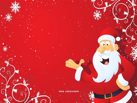 Santa Claus Christmass Design Backgrounds for Powerpoint Templates - PPT Backgrounds