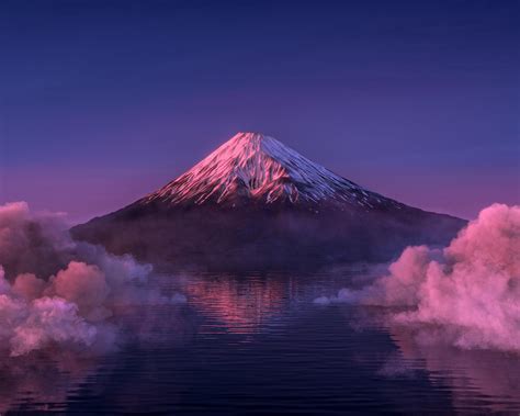 Mount Fuji Purple Wallpapers - Top Free Mount Fuji Purple Backgrounds ...