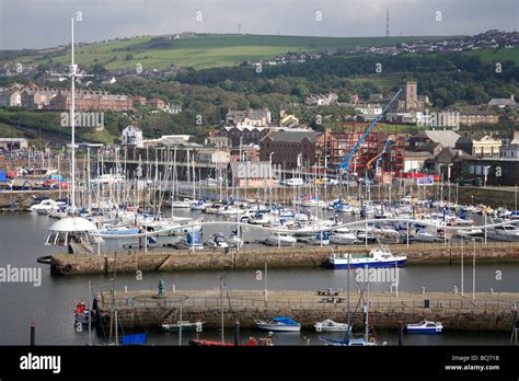 Whitehaven Harbour Cumbria Coast England UK Stock Photo - Alamy