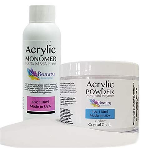 Professional Monomer liquid and Polymer Powder Acrylic Nail Kit for Doing Acrylic Nails. MMA ...