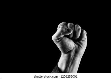 Fist Concept Power Unity Man Raised Stock Photo 1206252001 | Shutterstock