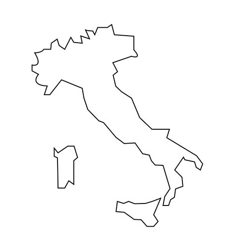 Italy and islands map 639867 Vector Art at Vecteezy