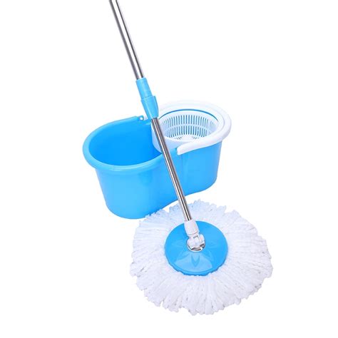 Spin Mop Bucket System Easy Wring Twist and Shout Spin Mop with a Bucket and 2 Microfiber Mop ...