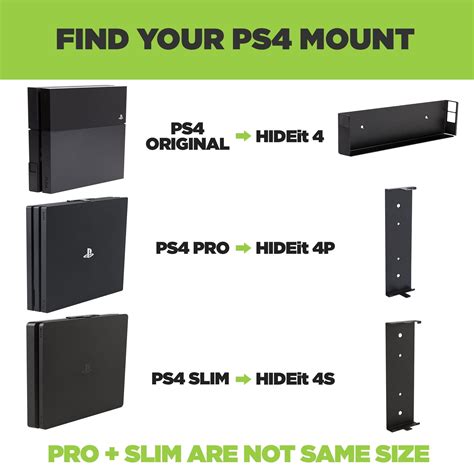 PS4 Wall Mount | HIDEit Mount for PlayStation 4 Original Game Console – HIDEit Mounts