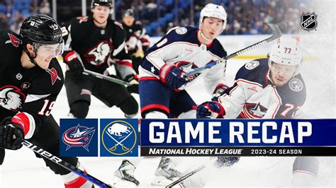 Blue Jackets @ Sabres 12/19 | NHL Highlights 2023 - YouTube