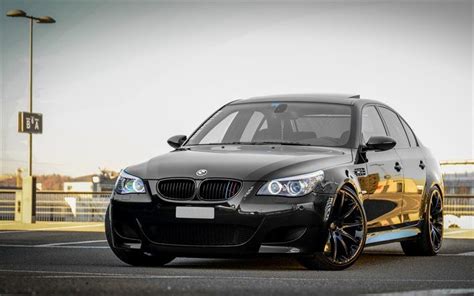 BMW M5 E60 with Black Wheels