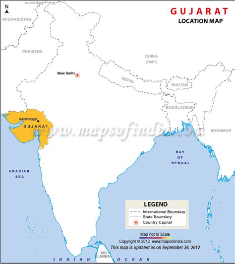 Map Of India Showing Gujarat - Gretal Gilbertine