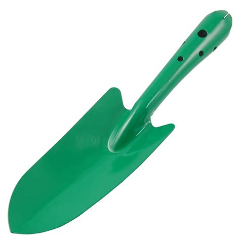 UXCELL New 10.5" Length Green Metal Round Handle Garden Trowel Shovel Hand Tool Great for home ...