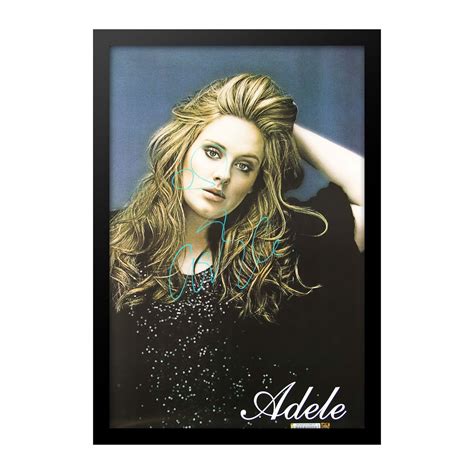 Adele Signed Poster This impressive piece of music history features a custom-designed poster ...